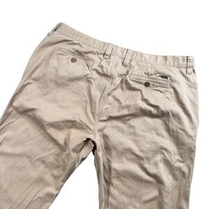 Mountain Khakis Teton Twill Relaxed Fit Pants Mens 41x32 Tan Gorpcore Workwear